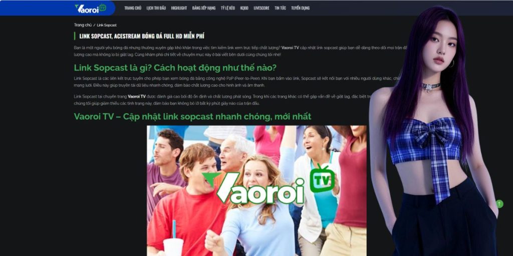 Watching Football Through HD Sopcast Links on Vao Roi TV